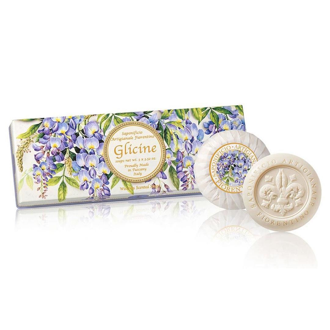 Saponificio Artigianale Fiorentino Sabun 3*100 Gr - Wisteria
