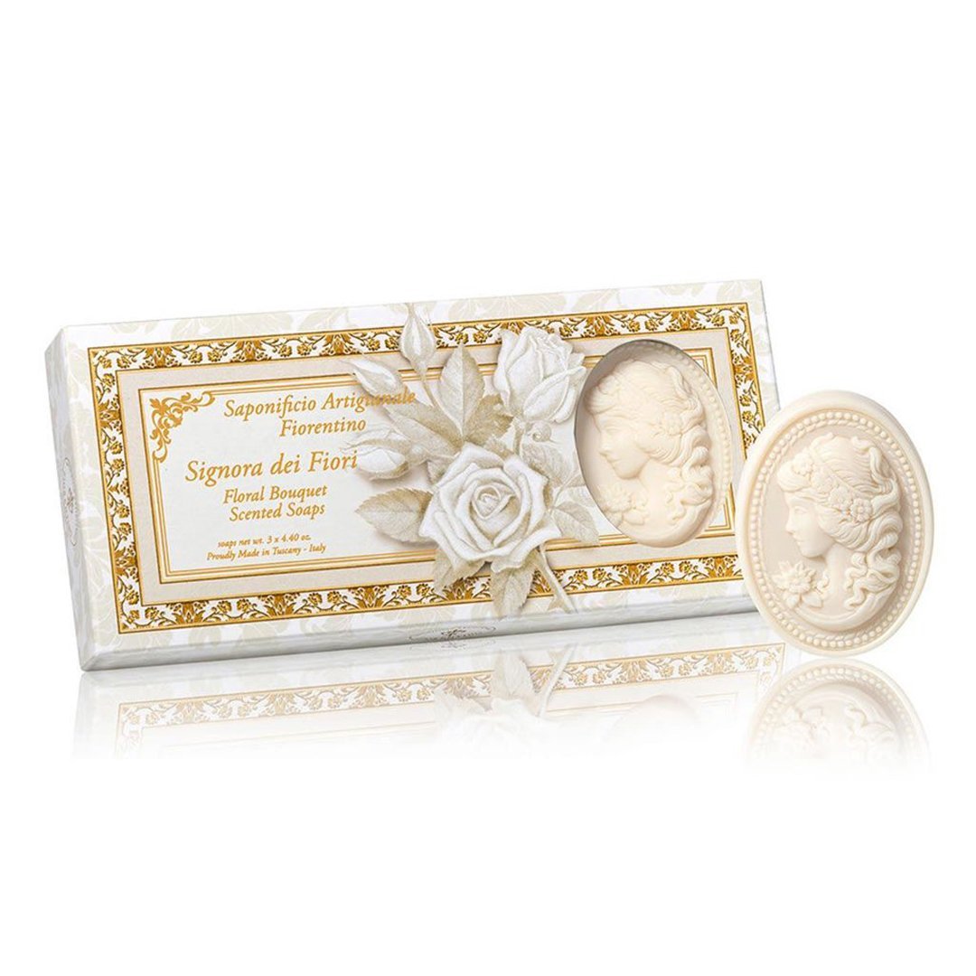 Saponificio Artigianale Fiorentino Sabun 3*125 Gr - Floreal Bouquet