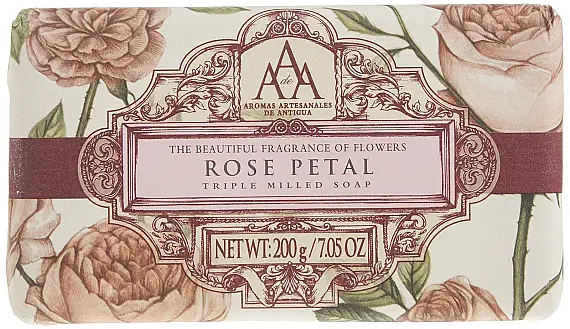 Aromas Artesanales De Antigua Sabun Rose Petal 200 Gr - 3