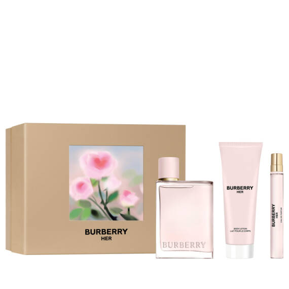 Burberry Her Edp 100 Ml + Body Lotion 75 Ml + Edp 10 Ml - 1