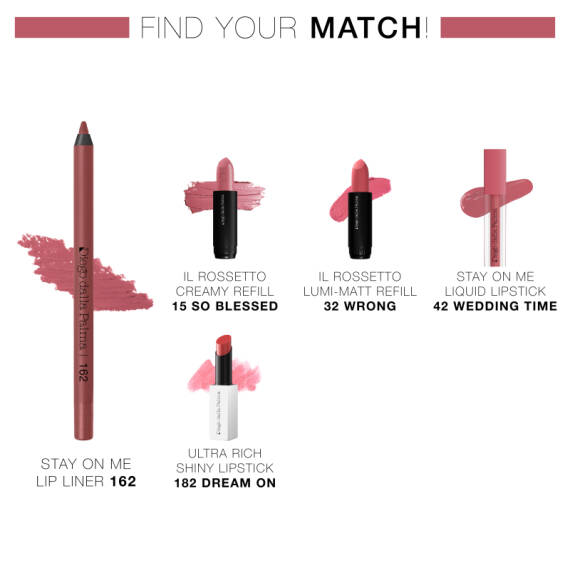 Diego Dalla Palma Mu Lip Pencil Stay On Me Lip Liner Water Resistant 162 - 4