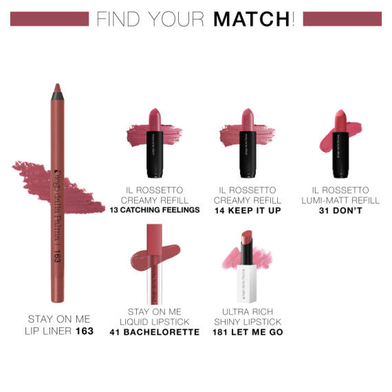 Diego Dalla Palma Mu Lip Pencil Stay On Me Lip Liner Water Resistant 163 - 4