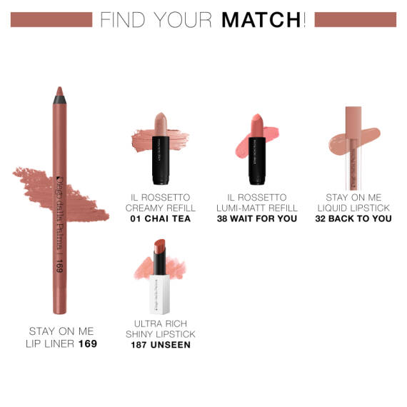 Diego Dalla Palma Mu Lip Pencil Stay On Me Lip Liner Water Resistant 169 - 4