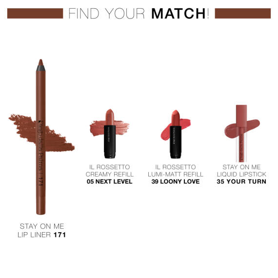 Diego Dalla Palma Mu Lip Pencil Stay On Me Lip Liner Water Resistant 171 - 4