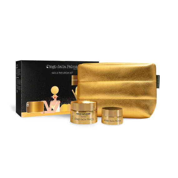 Diego Dalla Palma SC Gold Infusion Altın Parçacıklı Gençleştirici Krem 45 Ml + Göz Çevresi Kremi 15 Ml + Çanta - 1