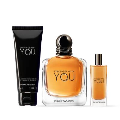 Emporio Armani Stronger With You Edt 100 Ml + Shower Gel 75 Ml + Edt 15 Ml - 3