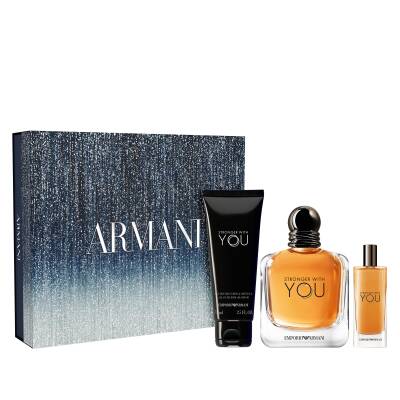 Emporio Armani Stronger With You Edt 100 Ml + Shower Gel 75 Ml + Edt 15 Ml - Emporio Armani