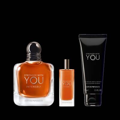 Emporio Armani Stronger With You Intensely Edp 100 Ml + Shower Jel 75 Ml + Edp 15 Ml - 3