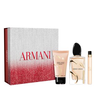 Giorgio Armani Si Edp 100 Ml + Body Lotion 50 Ml + Edp 10 Ml - Giorgio Armani