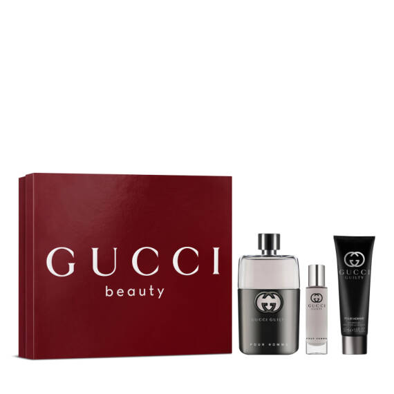 Gucci Guilty Pour Homme Edt 90 Ml + Shower Gel 50 Ml + Edt 15 Ml - 1