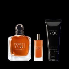 Emporio Armani Stronger With You Intensely Edp 100 Ml + Shower Jel 75 Ml + Edp 15 Ml