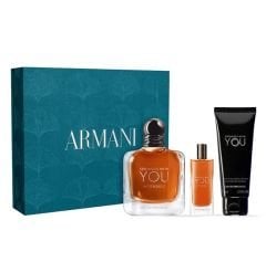 Emporio Armani Stronger With You Intensely Edp 100 Ml + Shower Jel 75 Ml + Edp 15 Ml