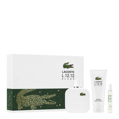 Lacoste L.12.12 Blanc Edt 100 Ml + Shower Gel 100 Ml + Edt 7,5 Ml - Lacoste