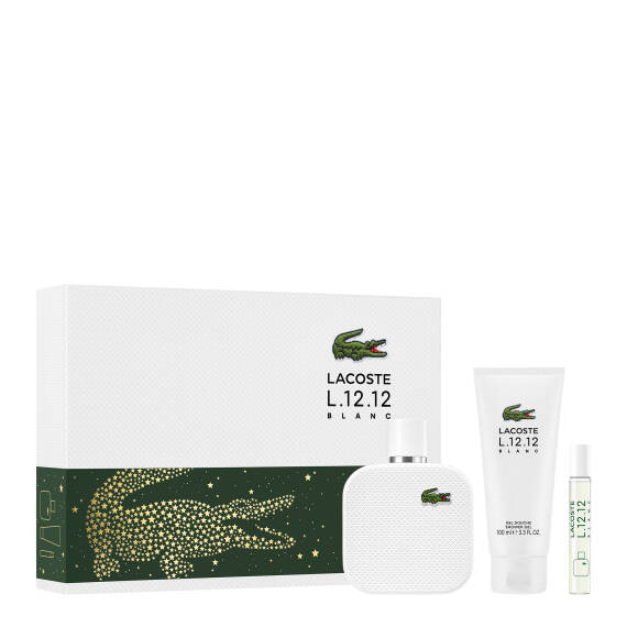 Lacoste L.12.12 Blanc Edt 100 Ml + Shower Gel 100 Ml + Edt 7,5 Ml - 1