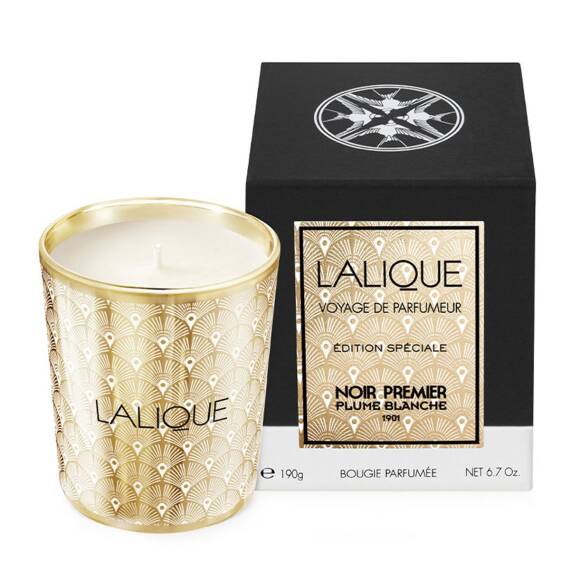 Lalique Noir Premier Candle Plume Blanche 190 Gr - 1