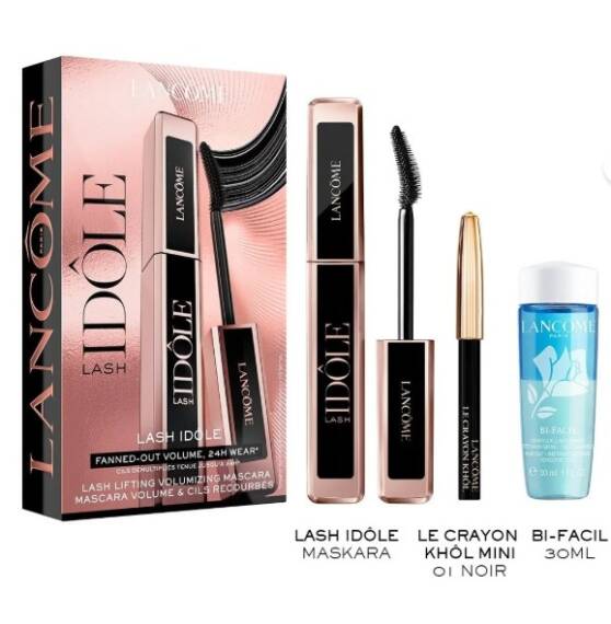 Lancome Lash Idole Maskara 01 + Mini Khol Black Göz Kalemi + BiFacil 30 Ml - 2