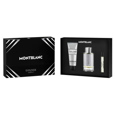 Montblanc Explorer Platinum Edp 100 Ml + Shower Gel 100 Ml + Edp 7,5 Ml - Montblanc