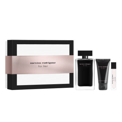 Narciso Rodriguez For Her Edt 100 Ml + Body Lotion 50 Ml + Edt 10 Ml - 1