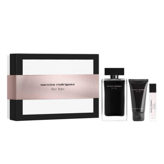 Narciso Rodriguez For Her Edt 100 Ml + Body Lotion 50 Ml + Edt 10 Ml - 1