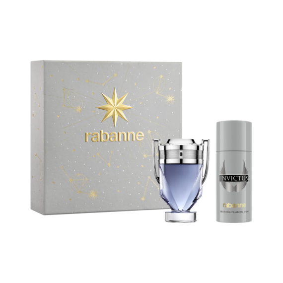 Rabanne Invictus Edt 100 Ml + Deodorant 150 Ml - 1