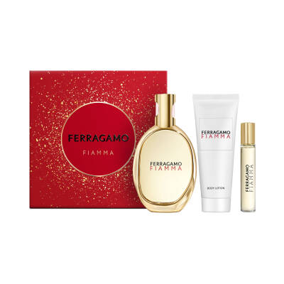 Salvatore Ferragamo Fiamma Edp 100 Ml + Body Lotion 100 Ml + Edp 15 Ml - Salvatore Ferragamo