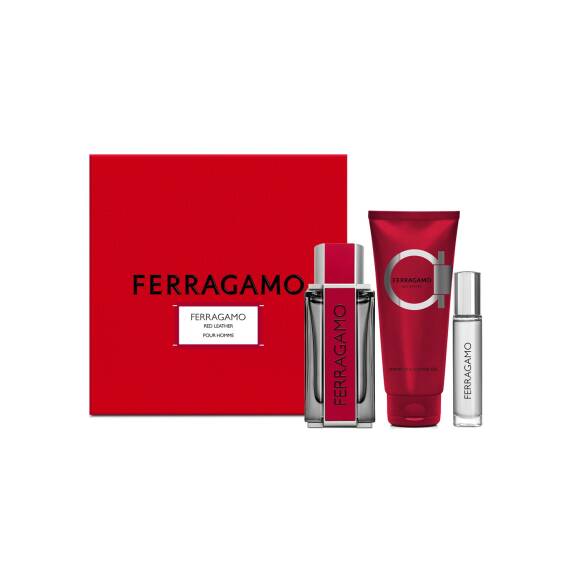 Salvatore Ferragamo Red Leather Edp 100 Ml Set - 1
