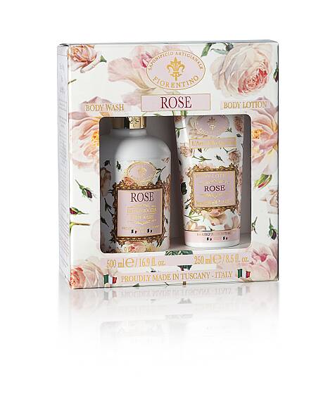 Saponificio Artigianale Fiorentino Duş Jeli & Vücut Losyonu 500 Ml & 250 Ml - Rose - 1