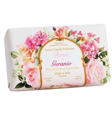 Saponificio Artigianale Fiorentino Sabun 250 Gr - Rose And Geranium - 2