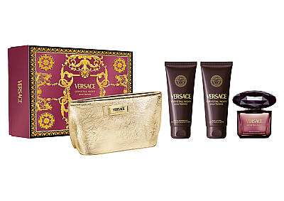 Versace Crystal Noir Edp 90 Ml + Body Lotion 100 Ml + Shower Gel 100 Ml + Çanta - Versace