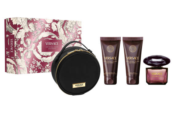 Versace Crystal Noir Edp 90 Ml + Body Lotion 100 Ml + Shower Gel 100 Ml + Çanta - 1