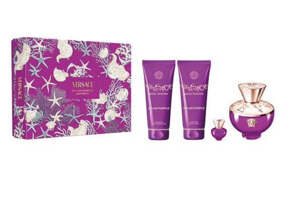 Versace Dylan Purple Edp 100 Ml + Body Lotion 100 Ml + Shower Gel 100 Ml + Edp 5 Ml - 1