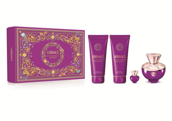 Versace Dylan Purple Edp 100 Ml + Shower Gel 100 Ml + Body Lotion 100 Ml + Edp 5 Ml - 1