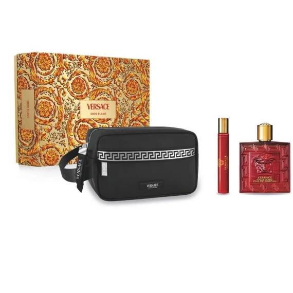 Versace Eros Flame Edp 100 Ml + Edp 10 Ml + Çanta - 1