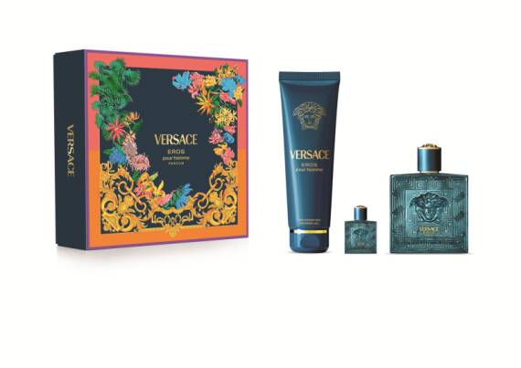 Versace Eros Parfum 100 Ml + Shower Gel 100 Ml + Edp 5 Ml - 1