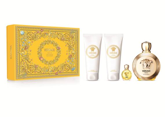 Versace Eros Pour Femme Edp 100 Ml + Shower Gel 100 Ml + Body Lotion 100 Ml + Edp 5 Ml - 1